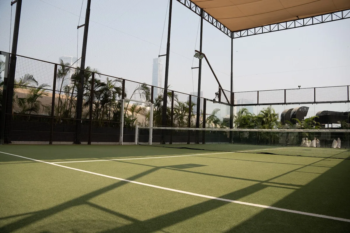 Padel and Pickleball courts at Courtside, Worli, Mumbai