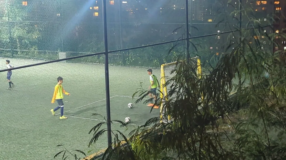 Cricket and Football courts at KickForAll, Powai, Mumbai